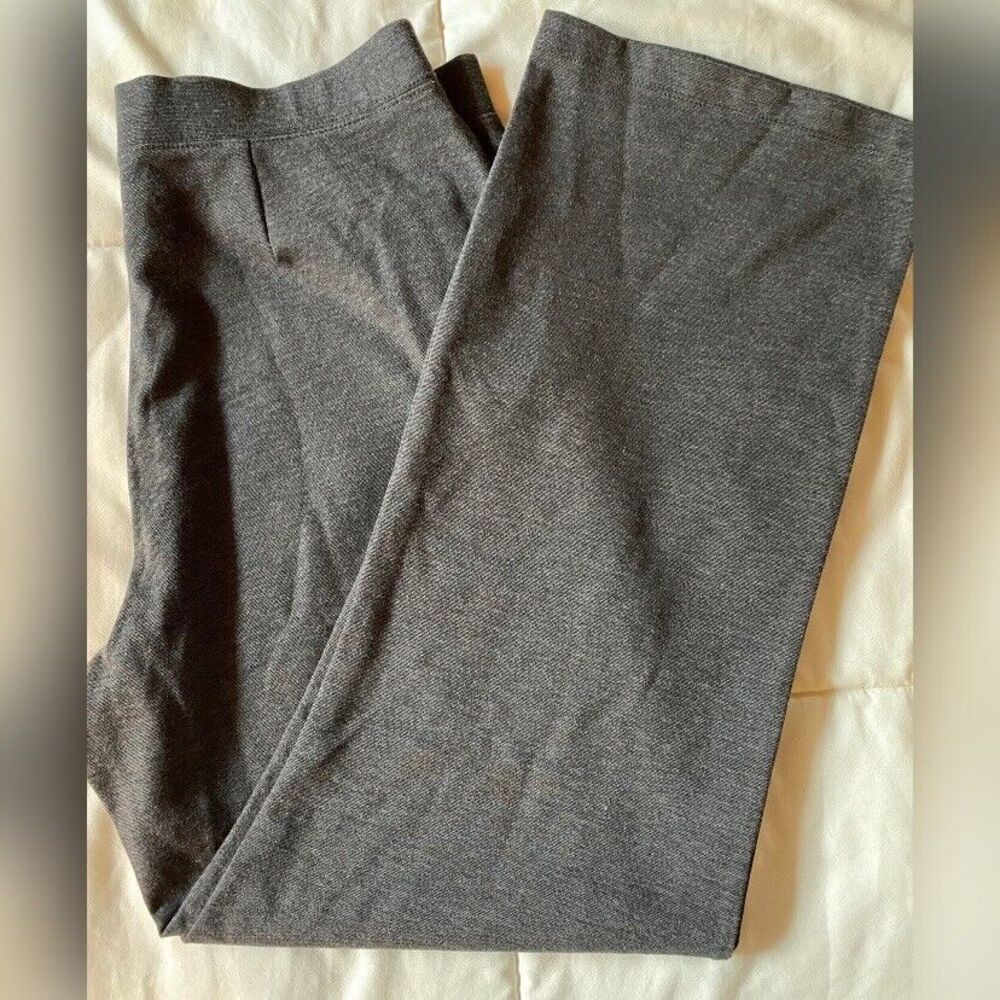Liz Claiborne Pants Women’s Large Gray Bootcut Pull On Flat Front Preppy